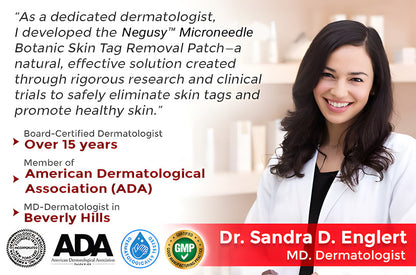 ✅Negusy™ MicroNeedle Botanic Skin Tag Removal Patches – 🇺🇸 Made in the USA | Fast, Painless, Plant-Powered