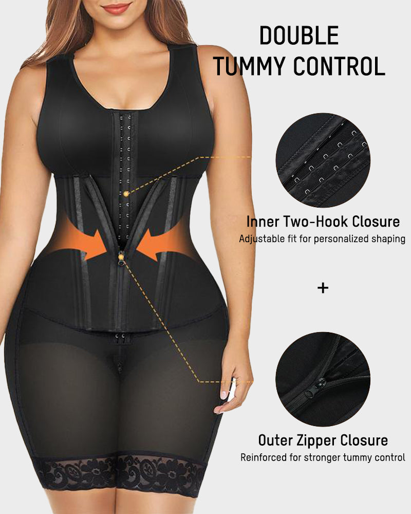 💖 Fajas Colombianas Double Tummy Control Full Body Shapewear – Sculpt Your Curves & Feel Confident ✨