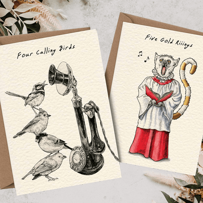 Twelve Days Of Christmas Card Set🎄